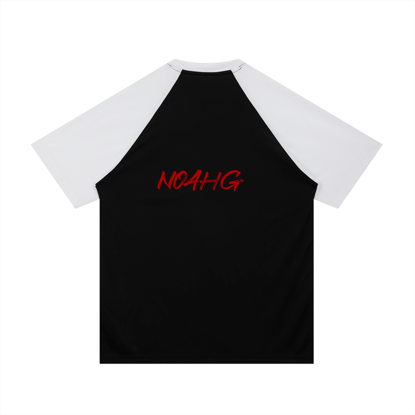 Contrast Raglan Sleeve Mesh T-Shirt