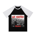Contrast Raglan Sleeve Mesh T-Shirt